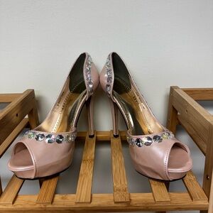 Johnathan Kayne Pink Embellished Heels